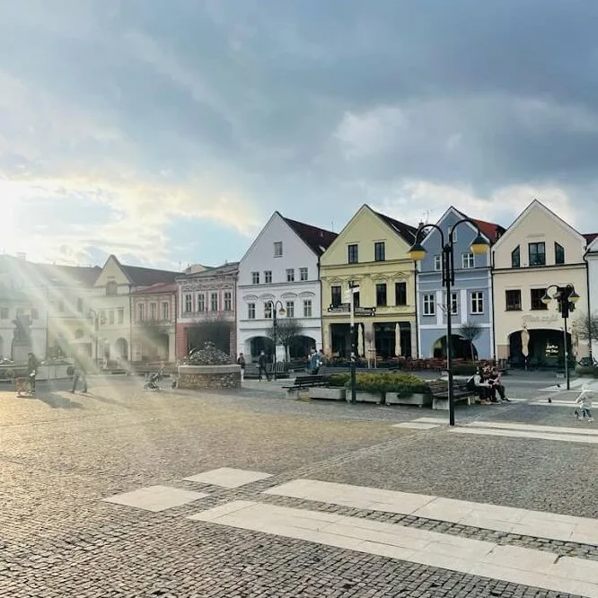 Slovakia by train, Holly Marry Square in Zilina