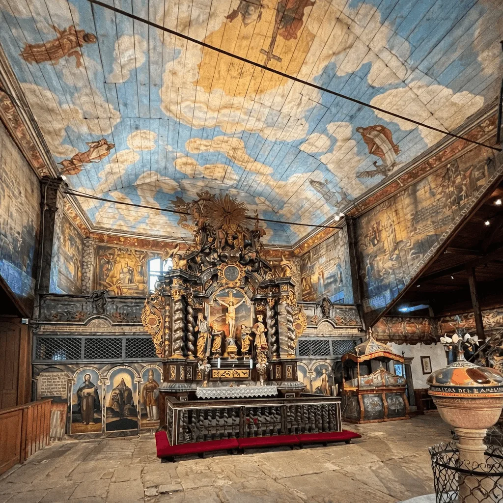 La iglesia de madera en Kezmarok, construida sin usar ni un clavo